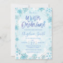 Search for wonderland 1st birthday invitations Winter onederland