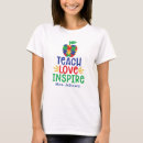 Search for apple teacher tshirts Teach love inspire