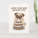 Search for funny pug birthday cards Puppy