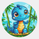 Search for cute cartoon dinosaur stickers Prehistoric