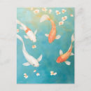 Search for watercolor koi postcards Japanese
