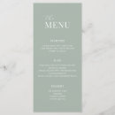 Search for minimalist wedding menus Contemporary