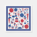 Search for stars and stripes napkins Red white and blue