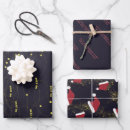 Search for christmas bee wrapping paper Black