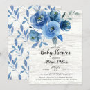 Search for blue flowers invitations Watercolor