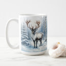 Search for winter forest mugs Deer