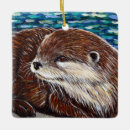 Search for river otter christmas tree decorations Brown