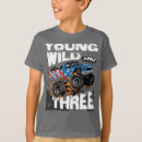 Search for 3rd birthday boys tshirts Monster truck