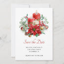 Search for christmas poinsettia save the dates Holiday season