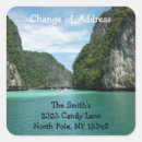 Search for new place stickers Change of address