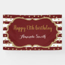Search for black and white stripes banners Happy birthday