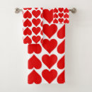 Search for valentines day bathroom accessories Pattern of hearts