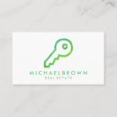 Search for key business cards Real estate