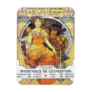 Search for vintage advertisements magnets Alphonse mucha
