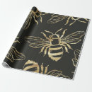 Search for gold and black wrapping paper Bee