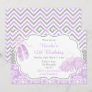Search for dancer birthday invitations Purple