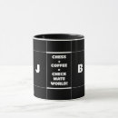 Search for chess pawn mugs Black and white