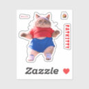 Search for funny fat cat stickers Kitty