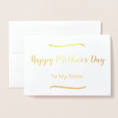 Search for text mothers day cards Gold foil