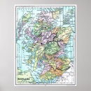 Search for vintage ireland map posters Scotland