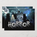 Search for horror night invitations Creepy