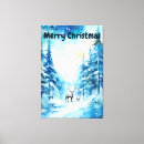 Search for christmas deer canvas prints Snow