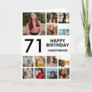 Search for 71st birthday cards Seventy first birthday