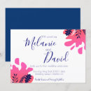 Search for hot pink flower wedding invitations Calligraphy