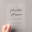 Search for transparent wedding invitations Simple