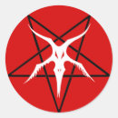 Search for red pentagram stickers Black