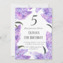 Search for 5 year old party invitations Watercolor