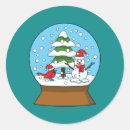 Search for cardinal in the snow stickers Snowman