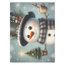Search for snowman tablecloths Snowflakes