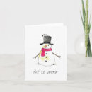 Search for let it snow cards Watercolor