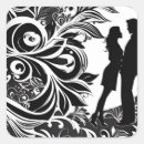 Search for couple silhouette stickers Black and white