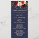 Search for rose gold and navy blue wedding programs Watercolor