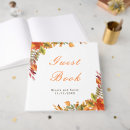Search for autumn leaves wedding guest books Orange