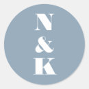 Search for modern monogram wedding stickers Bold