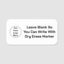Search for dry erase name tags Identification