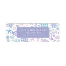 Search for mermaid return address labels Pastel