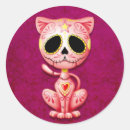 Search for day of the dead cat stickers Kitten