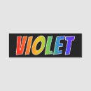 Search for the violet name tags Employee