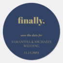 Search for gold save the date stickers Classic