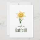 Search for daffodil flowers invitations Watercolor