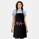 Search for pink and black aprons Mother