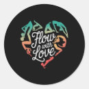 Search for love yoga stickers Wellness