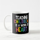 Search for teaching is work of heart mugs Instructor