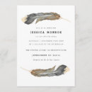 Search for feathers invitations Watercolor