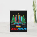 Search for happy merry christmas hanukkah cards Santa claus