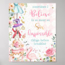 Search for tea birthday party posters Alice in wonderland